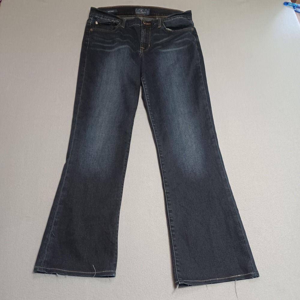 Lucky‎ Brand Jeans Womens 10/30 Dark Sweet Boot Stretch Altered Hem 7W12930